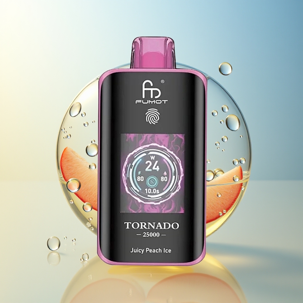 Fumot Tornado 25000 Puffini Pesca Succosa Ghiaccio Ricaricabile Tipo-C