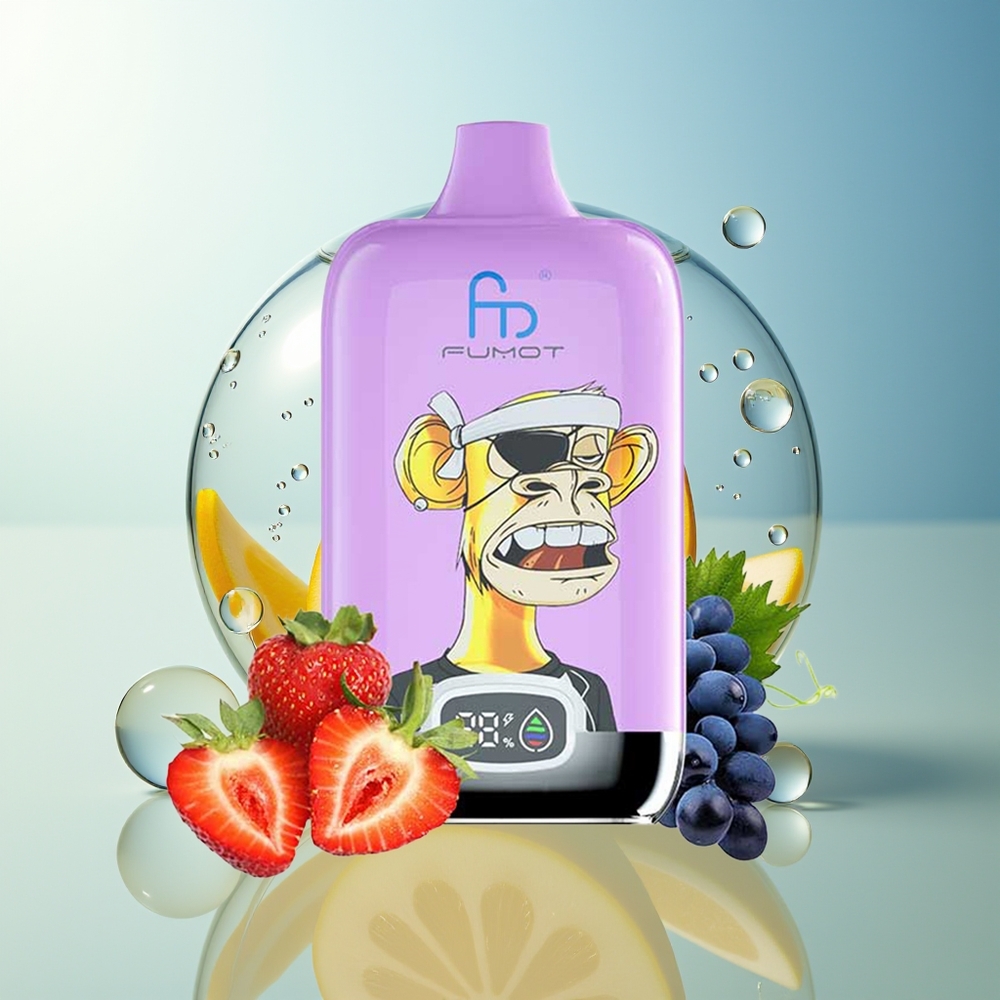 Fumot Tornado Digital Box 12000 Puff Mango Sul Ghiaccio Ricaricabile Mesh