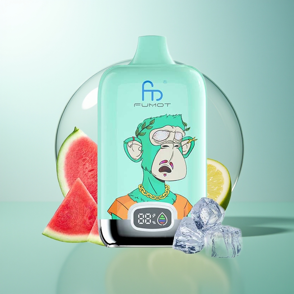 Fumot Tornado Digital Box 12000 Puffs Mentolo Fresco E-Liquid 20ml Mesh Coil