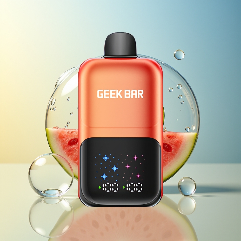GEEK BAR 2GO 50000 Puff Anguria Gomma da Masticare Ghiacciata Schermo Interattivo Dual Tank