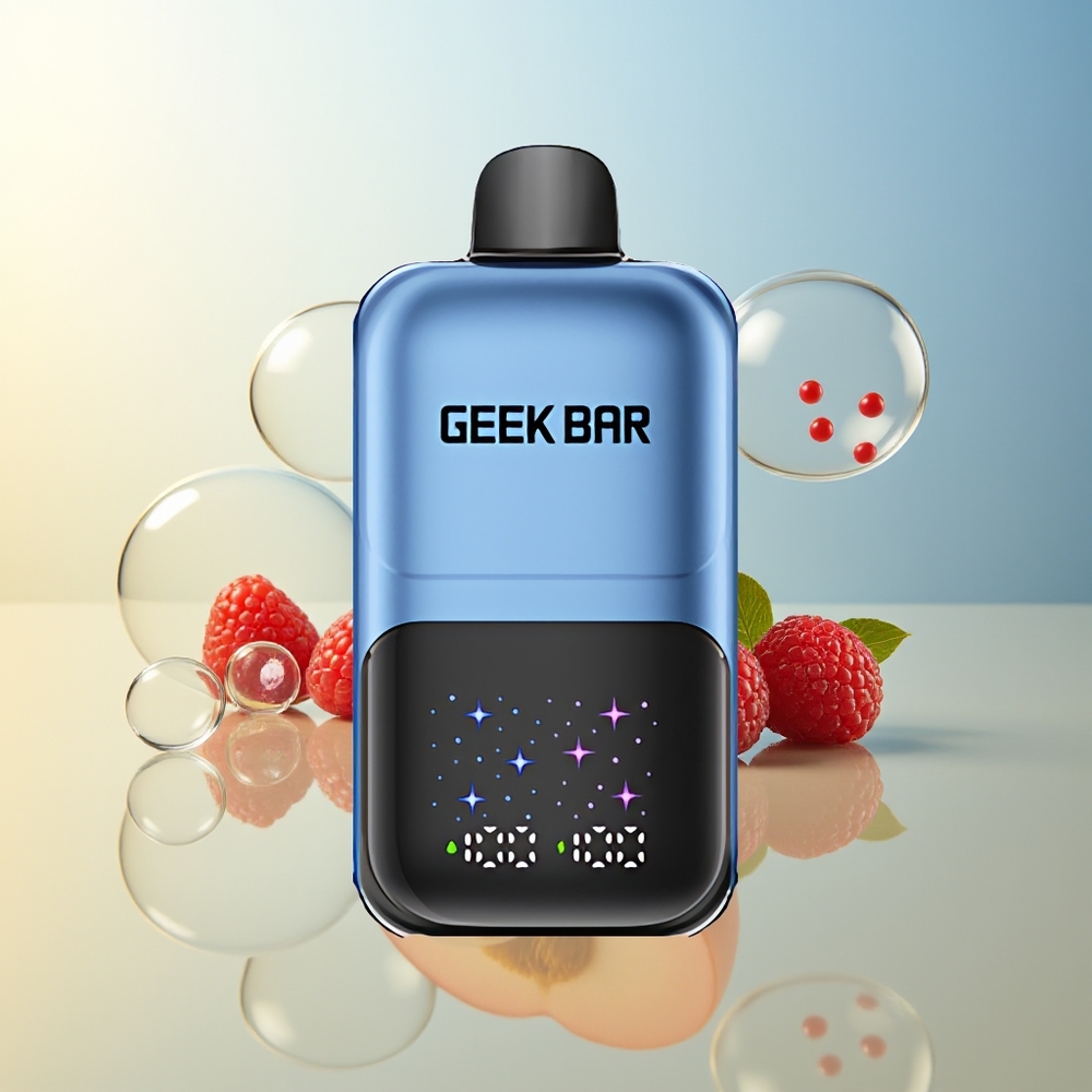 GEEK BAR 2GO 50000 Puff Pesca & Bacche Schermo Interattivo Dual Tank