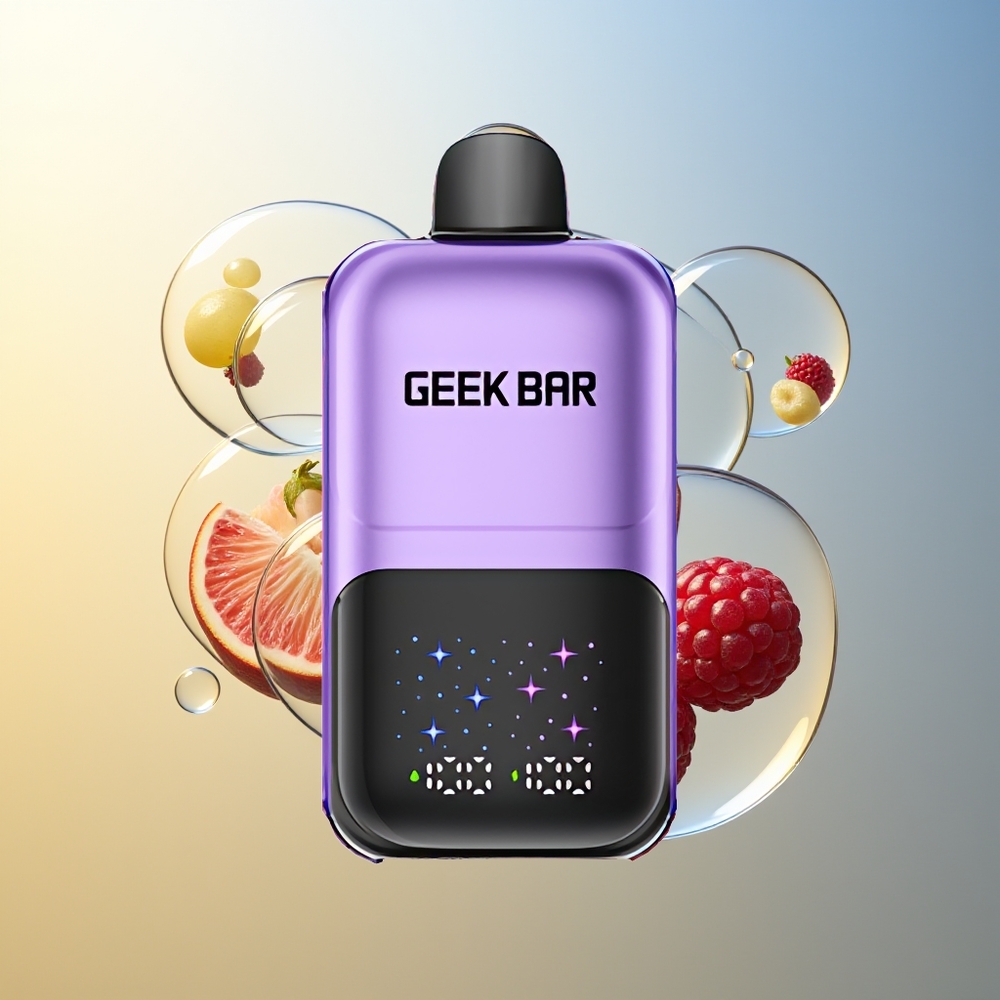 GEEK BAR 2GO 50000 Puff Uva & Lampone Schermo Interattivo Dual Tank