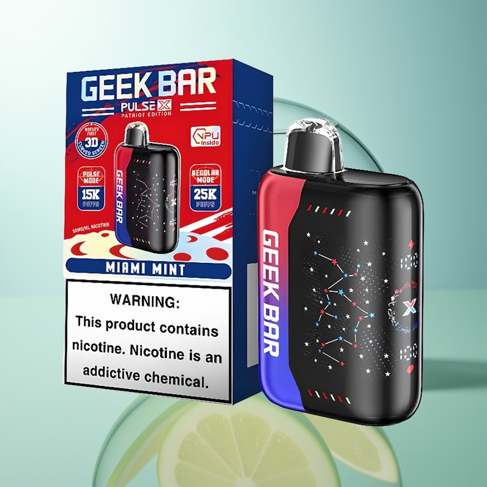 GEEK BAR Pulse X 25000 Puff 18mL Dual Mesh Edizione Patriot