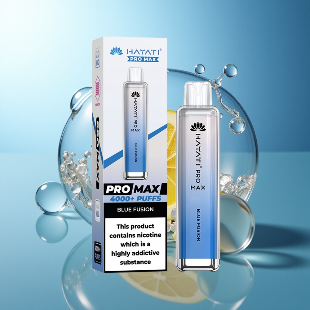 Hayati Pro Max 4000 Puff Blu Fusione Dual Coil Ricaricabile