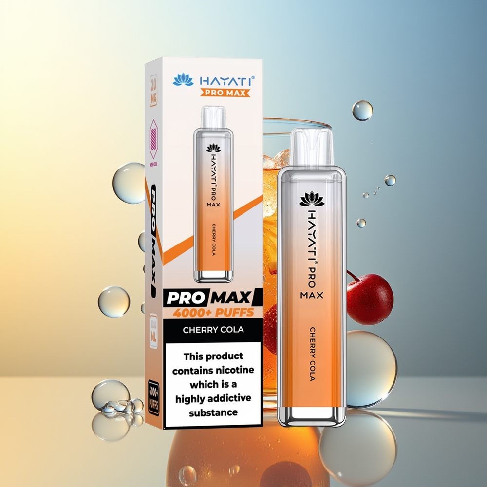 Hayati Pro Max 4000 Puff Ciliegia Cola Dual Mesh LED