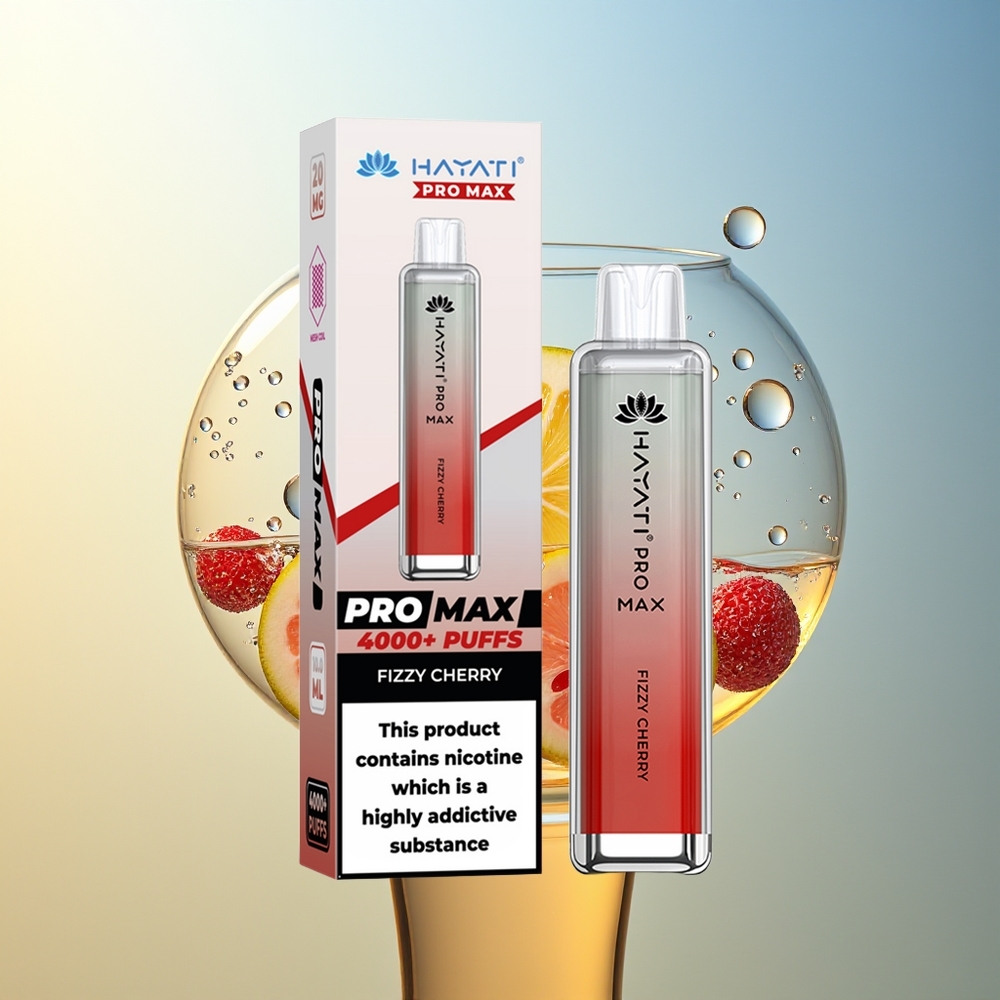 Hayati Pro Max 4000 Puff Ciliegia Frizzante 2ml 1400mAh