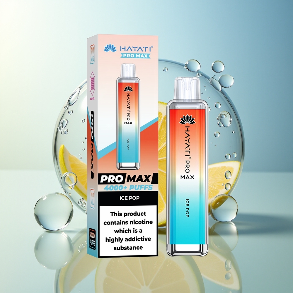 Hayati Pro Max 4000 Puff Ghiaccio Pop Dual Coil Ricaricabile