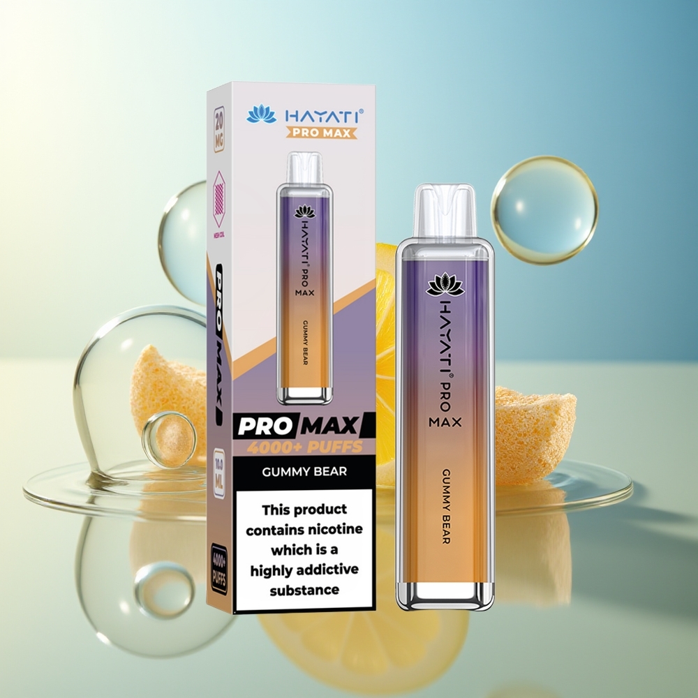 Hayati Pro Max 4000 Puff Gommosa Ricaricabile a LED