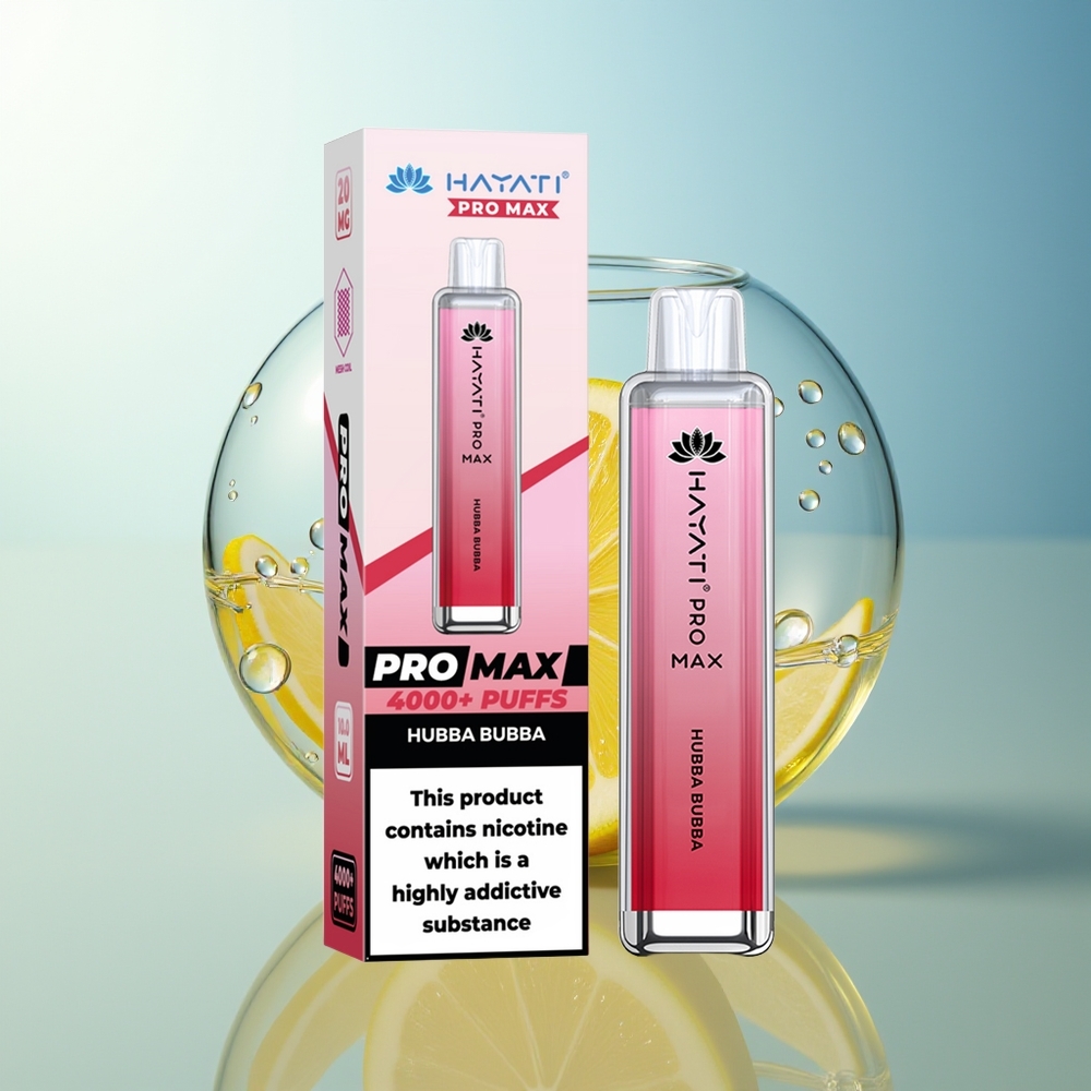Hayati Pro Max 4000 Puff Hubba Bubba Dual Mesh 5% Nicotine Ricaricabile