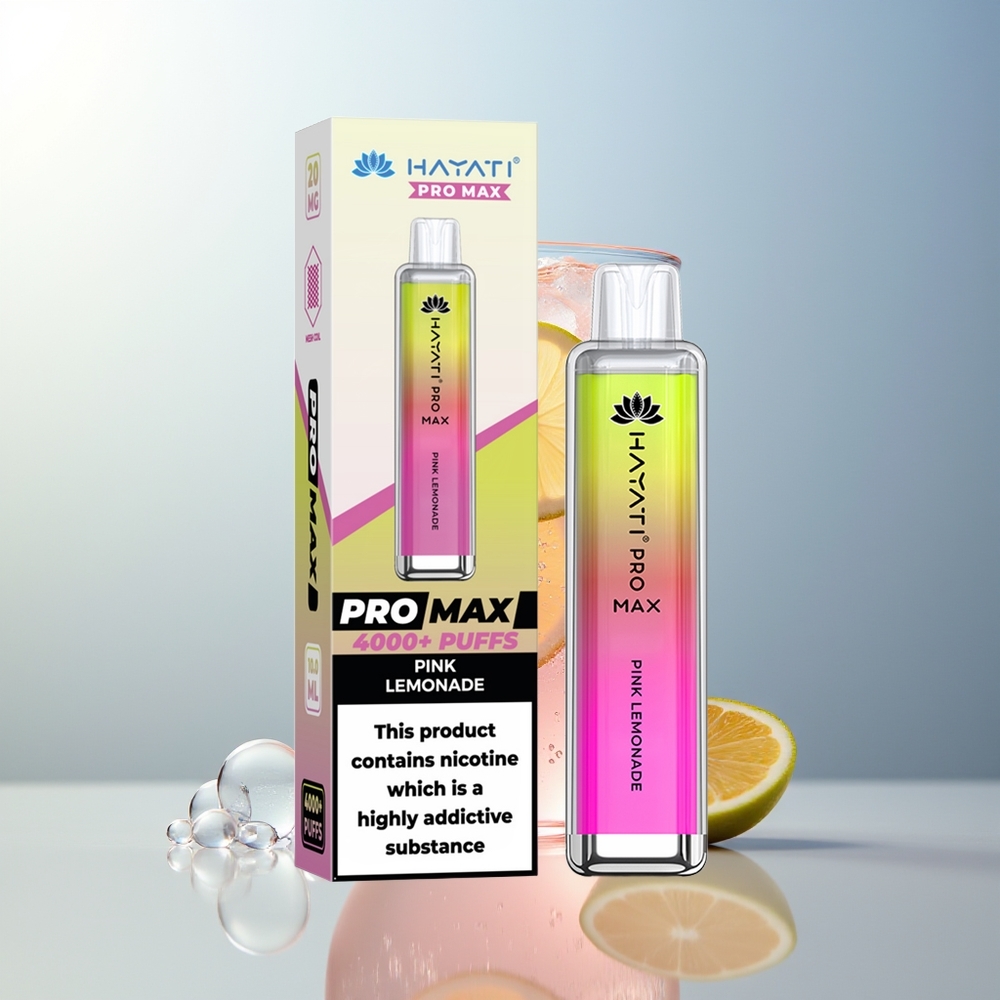 Hayati Pro Max 4000 Puff Limonata Rosa Dual Mesh 5% Nic