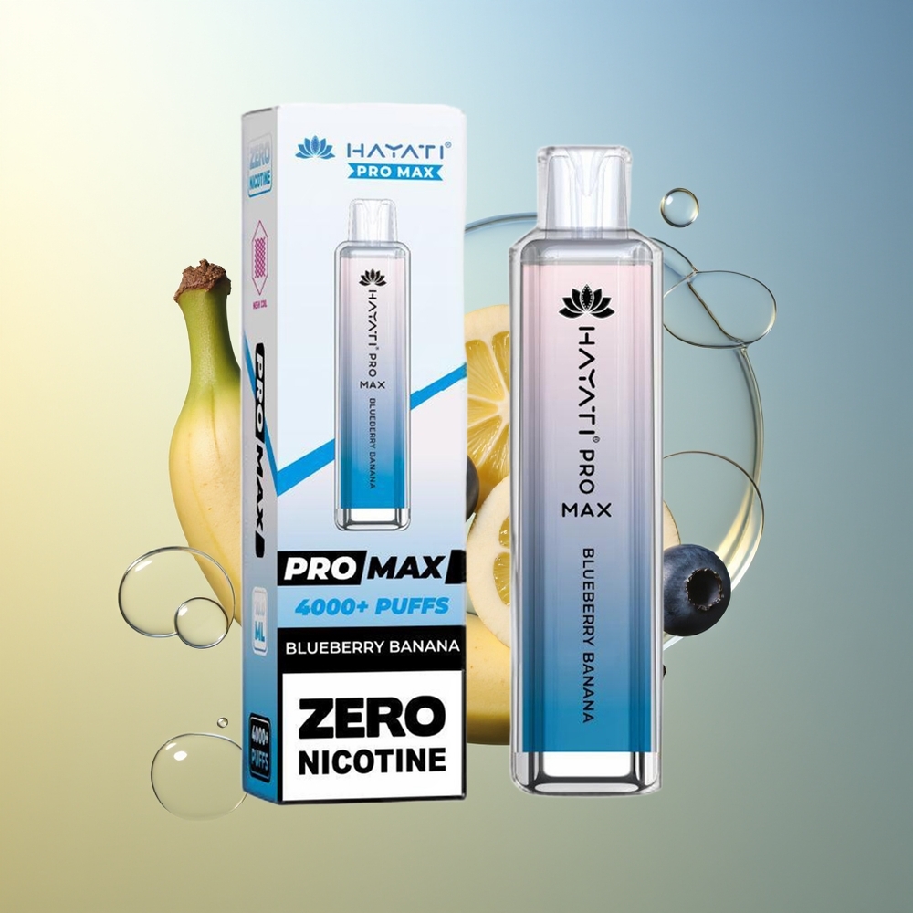 Hayati Pro Max 4000 Puff Mirtillo Banana 2% Nicotina 1400mAh