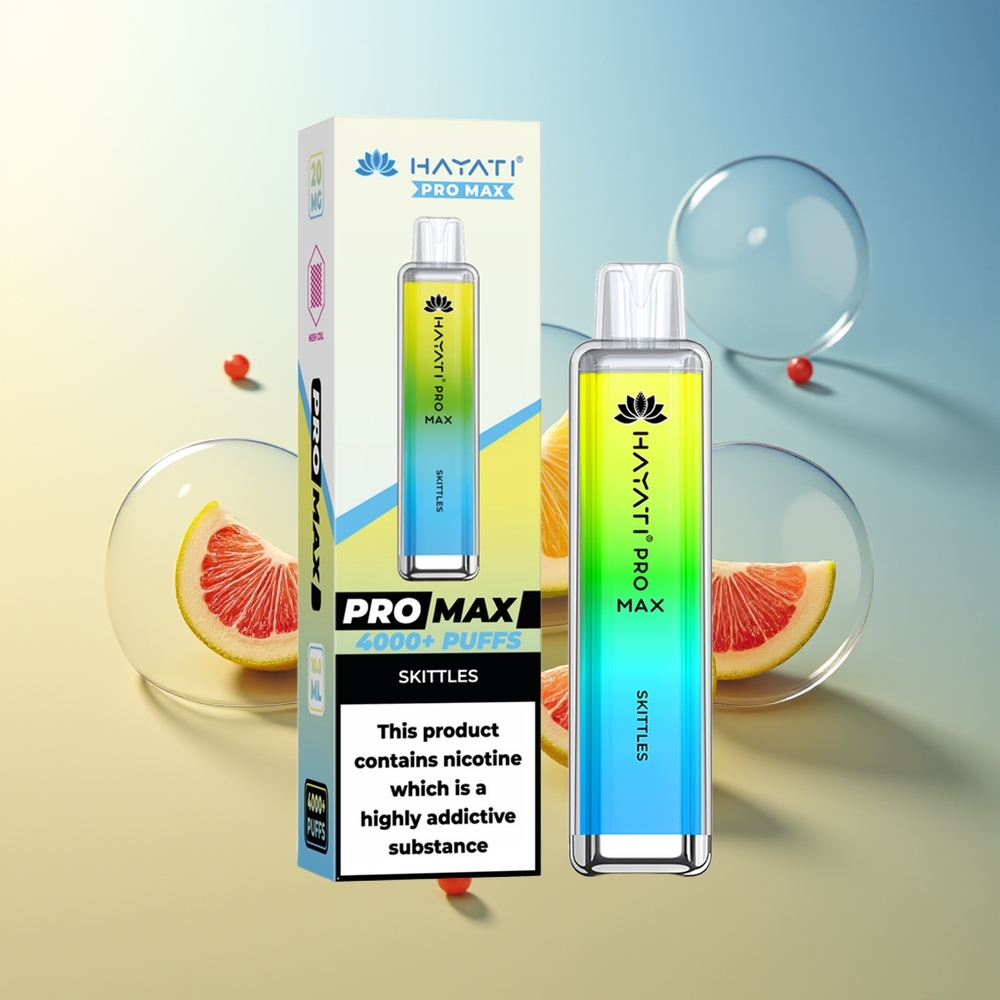 Hayati Pro Max 4000 Puff Skittles Ricaricabile a LED