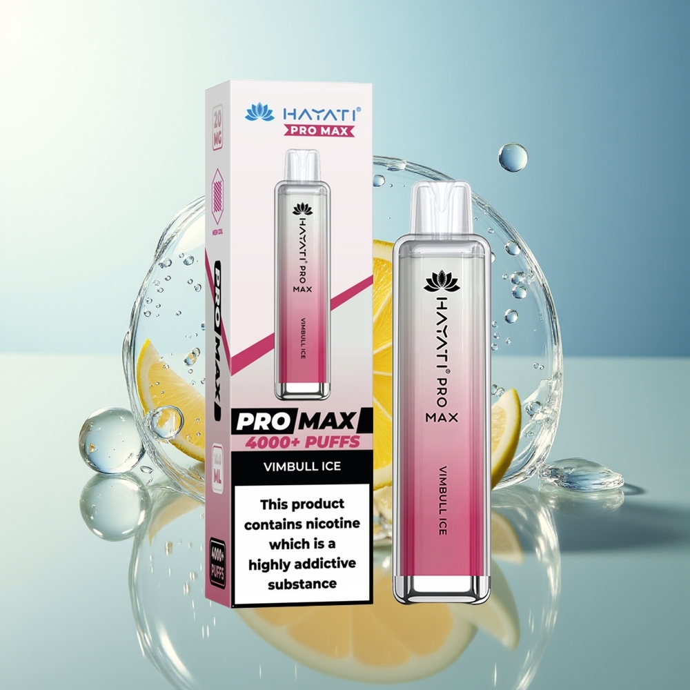 Hayati Pro Max 4000 Puff Vimbull Ghiaccio Dual Mesh 1.1 Ohm Ricaricabile