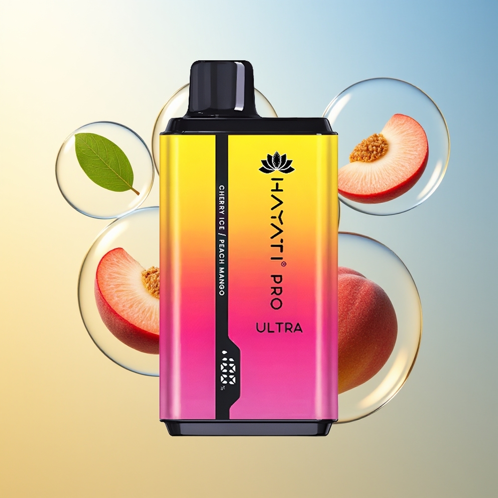 Hayati Pro Ultra 15000 Bocche Ciliegia Ghiaccio Pesca Mango 24ml