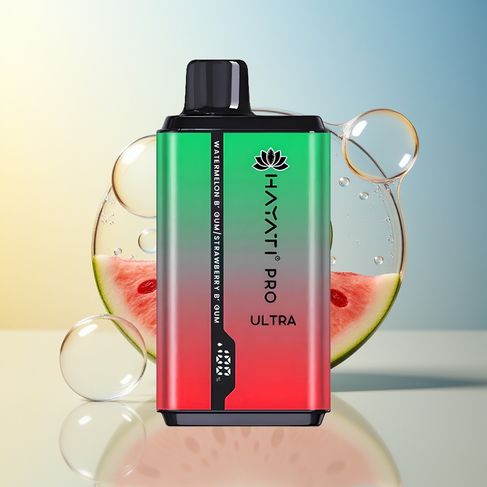 Hayati Pro Ultra 15000 Puff Anguria Gomma da Masticare Fragola Gomma da Masticare 2 12ml