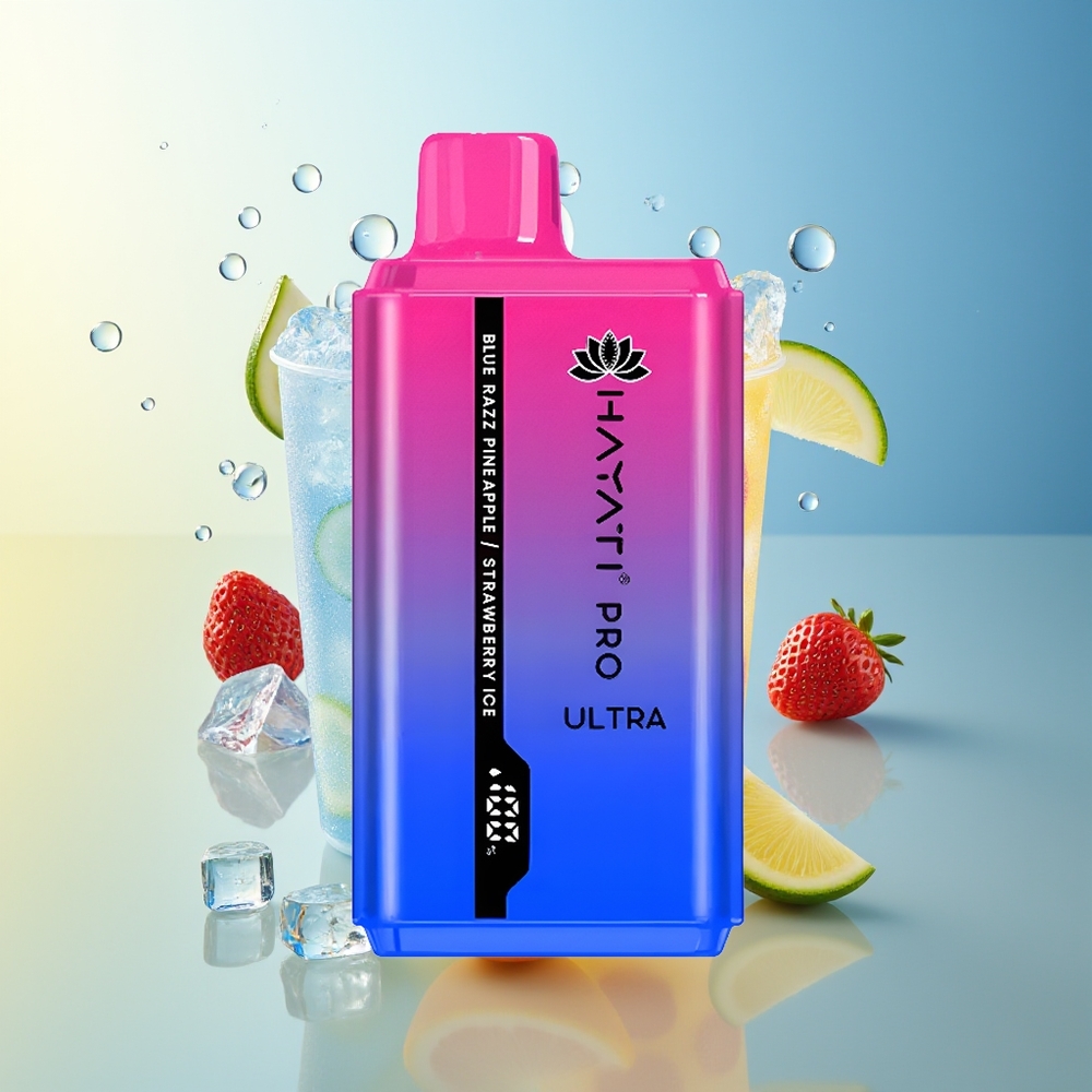 Hayati Pro Ultra 15000 Puff Blu Lampone Ananas Fragola Ghiaccio
