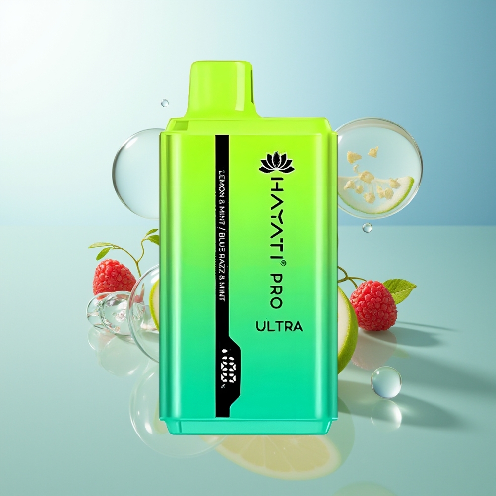 Hayati Pro Ultra 15000 Puff Limone & Menta Blue Razz & Menta 2 12ml 2%