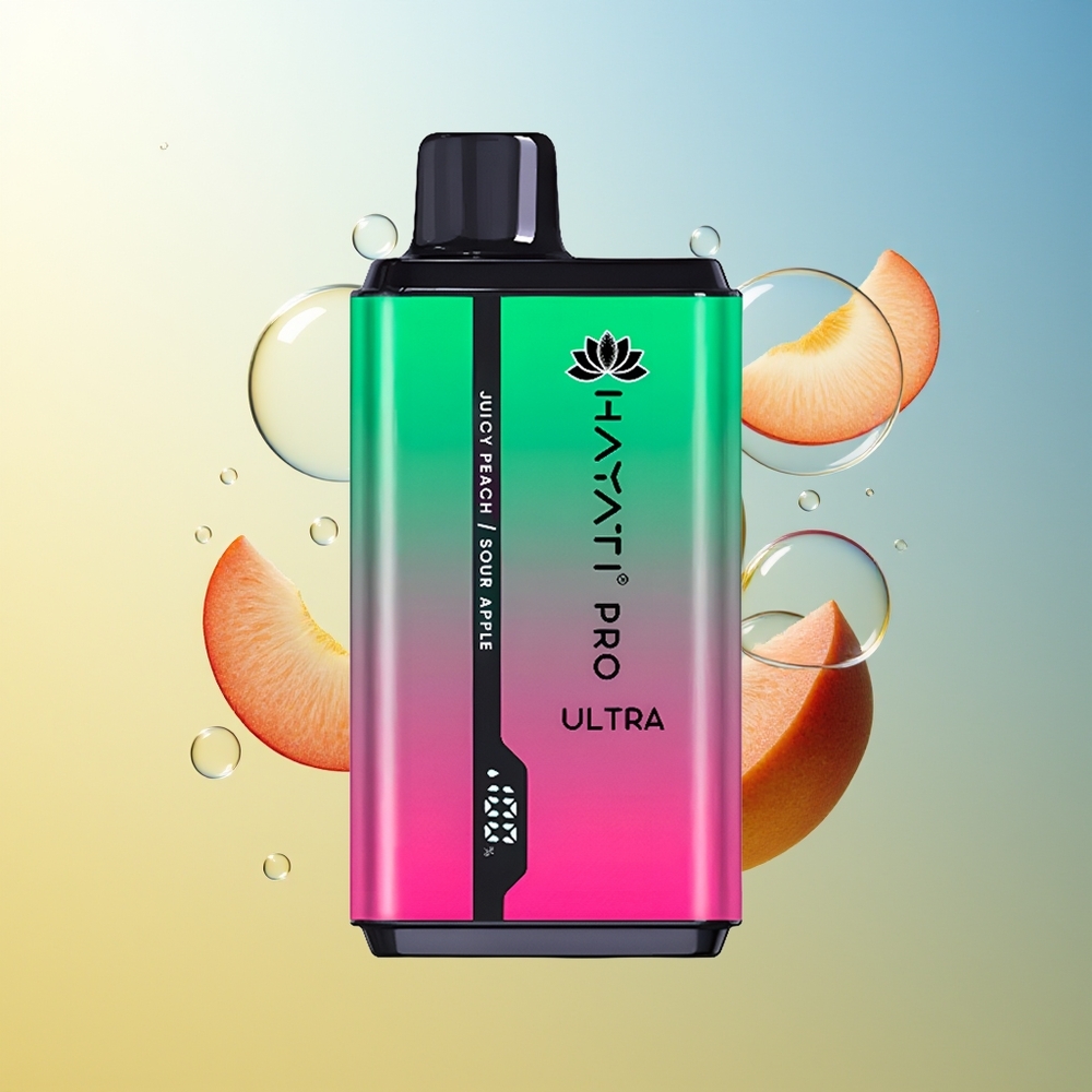 Hayati Pro Ultra 15000 Puff Mela Acida Pesca Succosa 2x12ml