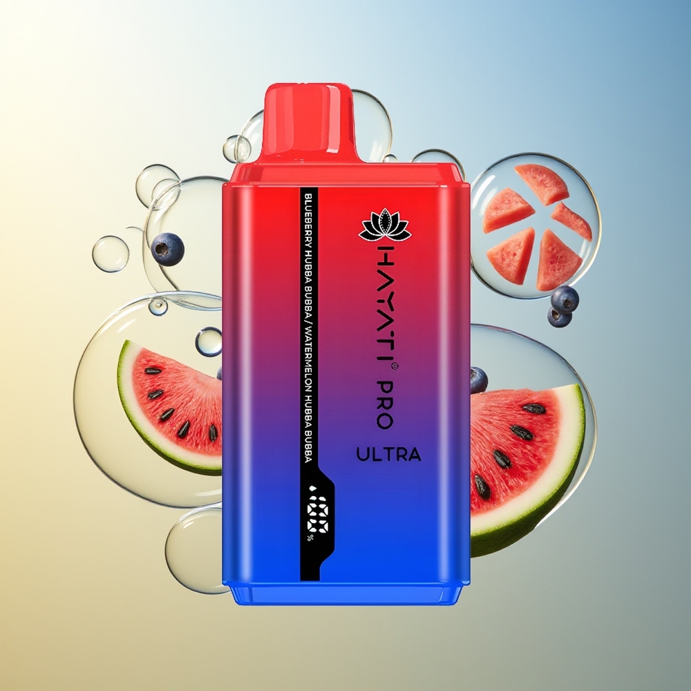 Hayati Pro Ultra 15000 Puff Mirtillo Bubba Anguria Hubba Bubba 24ml