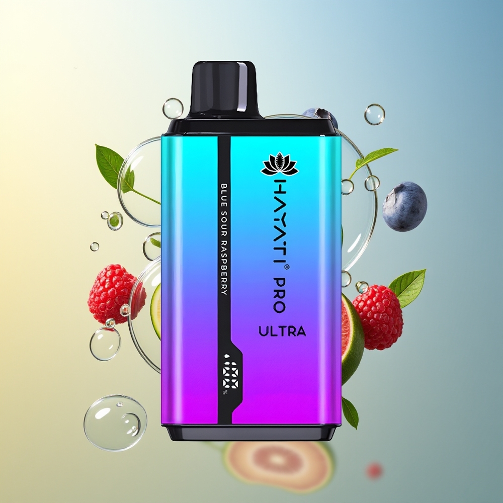 Hayati Pro Ultra 15000 Puff Mirtillo Fragola Mentolo Lampone Menta Blu 850mAh