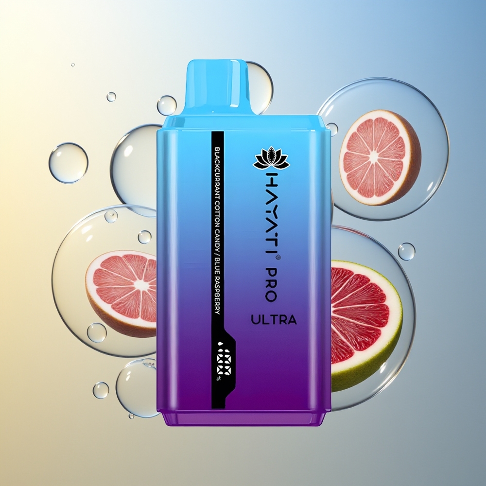 Hayati Pro Ultra 15000 Puff Mirtillo Nero Zucchero Filato Lampone Blu 850mAh