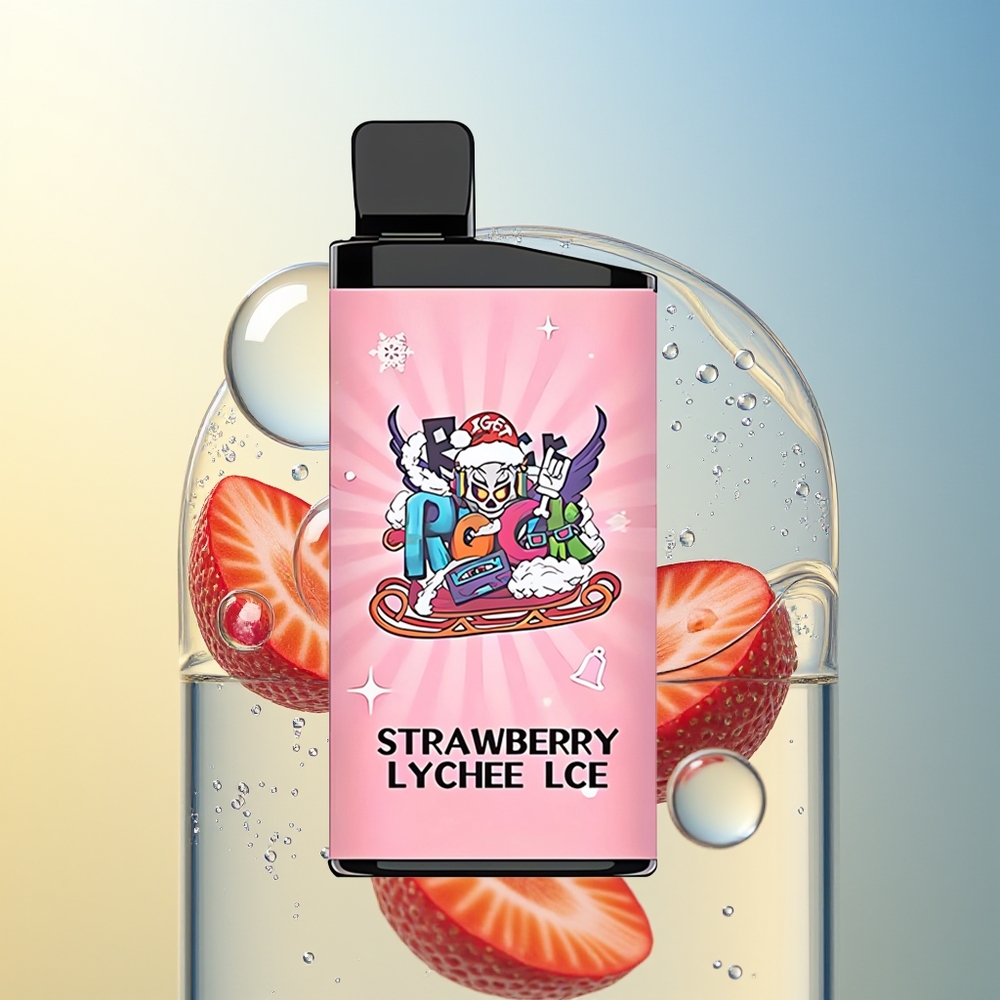 IGET Bar 3500 Puff Sigaretta Elettronica Monouso Fragola Litchi Ghiaccio 1400 mAh