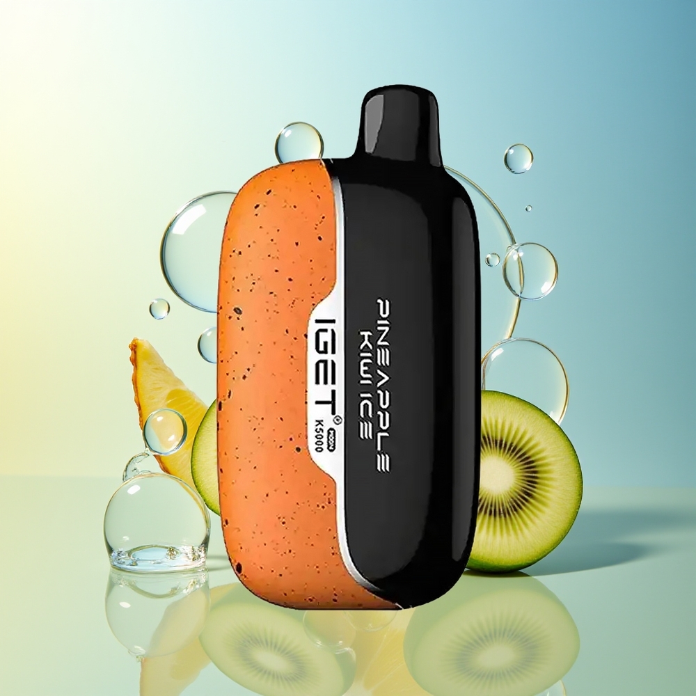 IGET Moon K5000 5000 Puff Pineapple Kiwi Ghiaccio Disposable Vape PC Mesh 1.35 Ohm