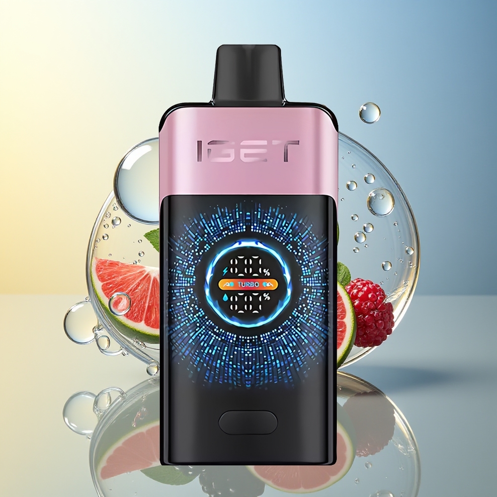 IGET ONE 12000 Puff Mirtillo Nero Ghiaccio Schermo Curvo Grande Dual Mesh
