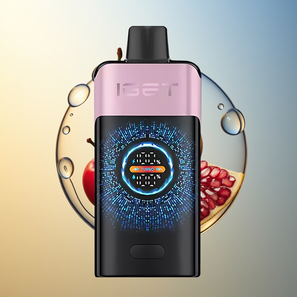 IGET ONE 12000 Puff Schermo Curvo Grande Ciliegia Melograno Disposable Vape