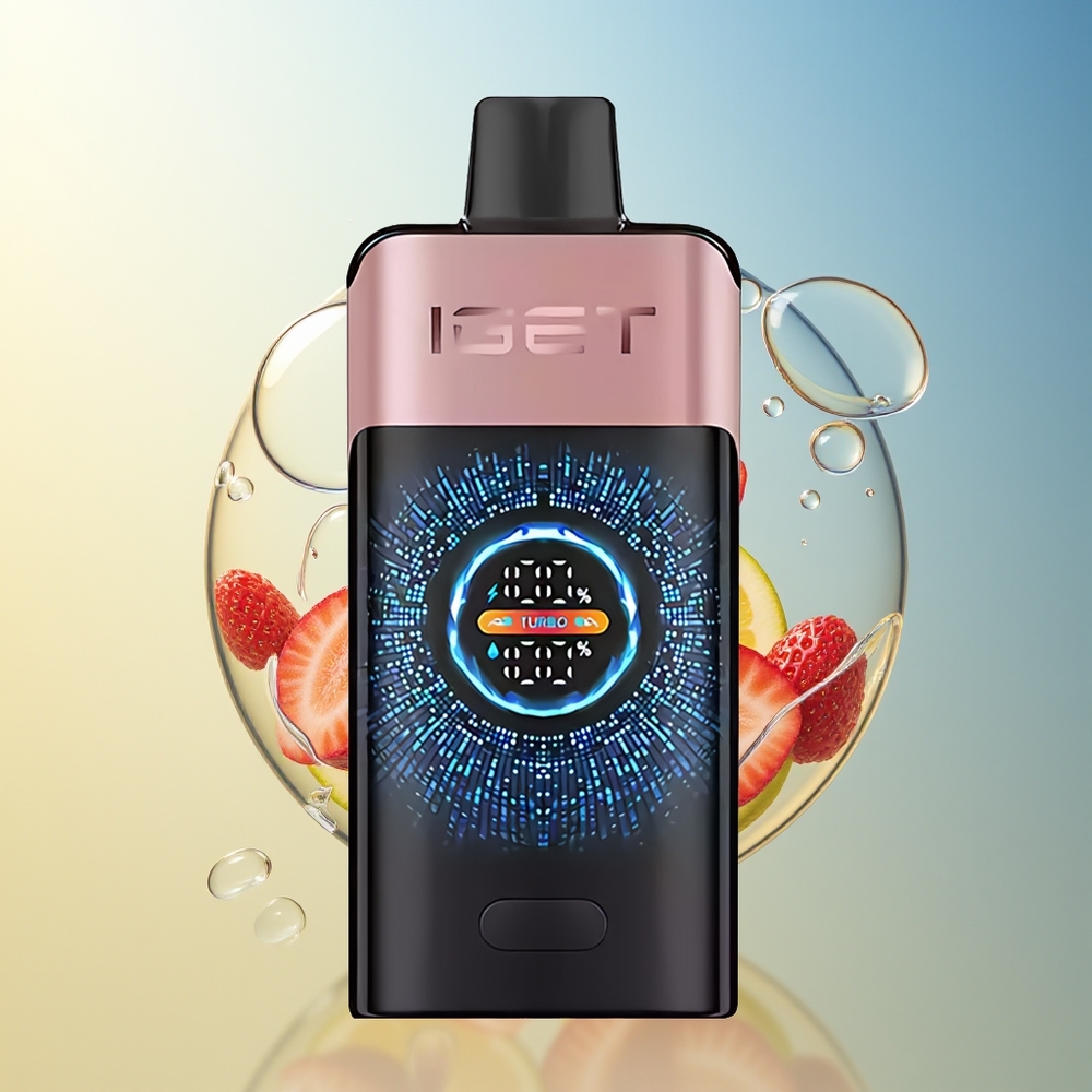 IGET ONE 12000 Puff Turbo Fragola Chupa Chups Schermo Curvo Grande