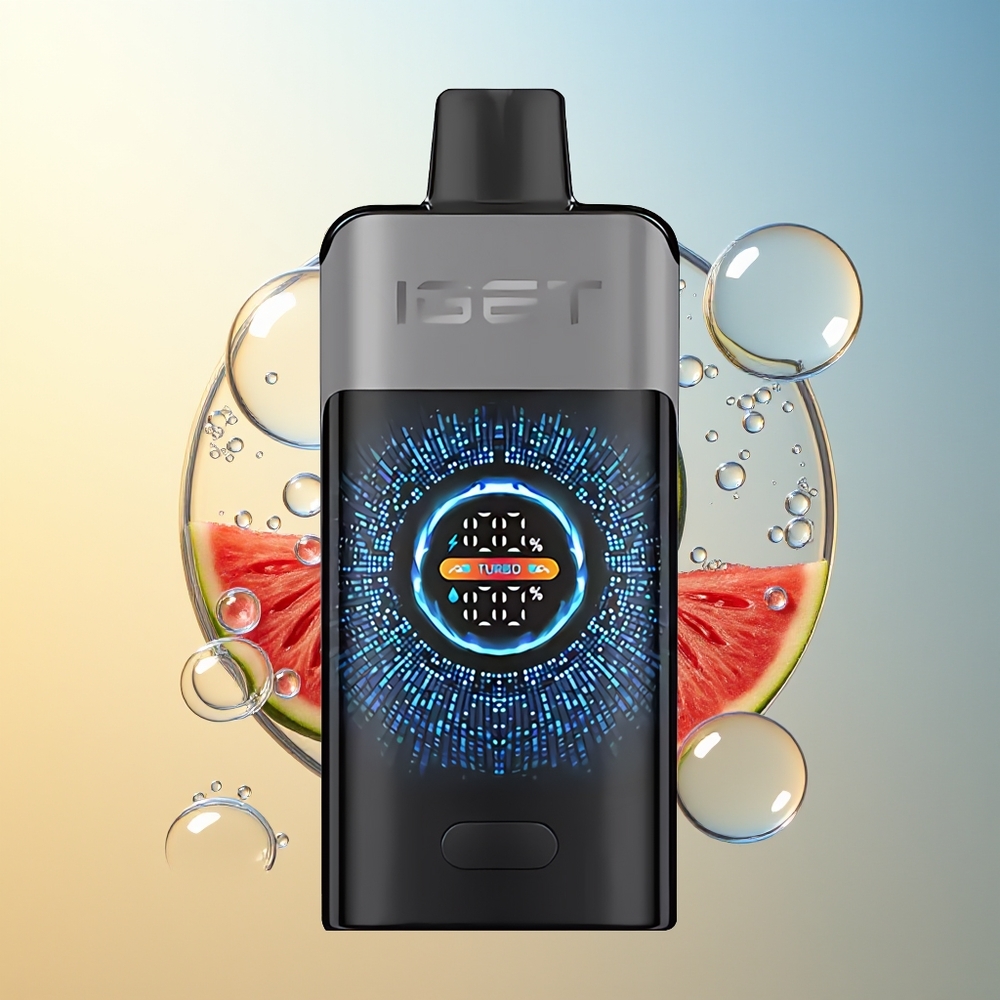 IGET UNO 12000 Puff Fragola Anguria Ghiaccio Schermo Curvo a Colori Grande 2700 mAh