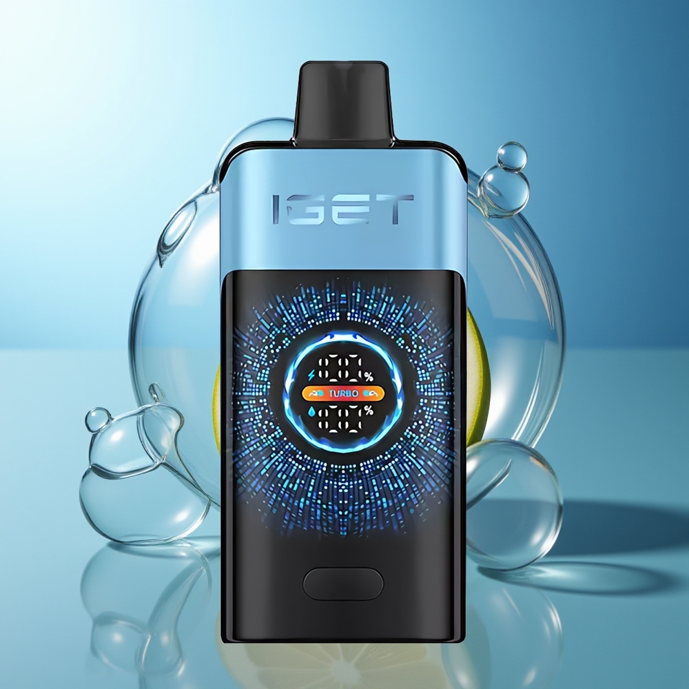 IGET UNO 12000 Puff Mostro Blu Schermo Curvo Grande Dual Mesh Coil