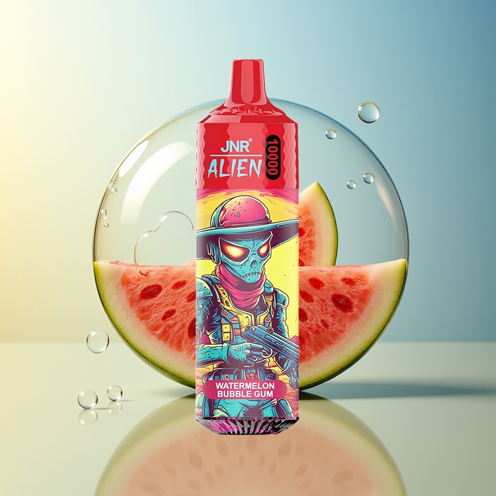 JNR Alien 10000 Puff Anguria Bubble Gum Ricarica Rapida Type-C Luci LED