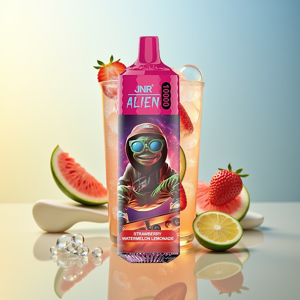 JNR Alien 10000 Puff Fragola Anguria Limonata LED RGB Sporty Design