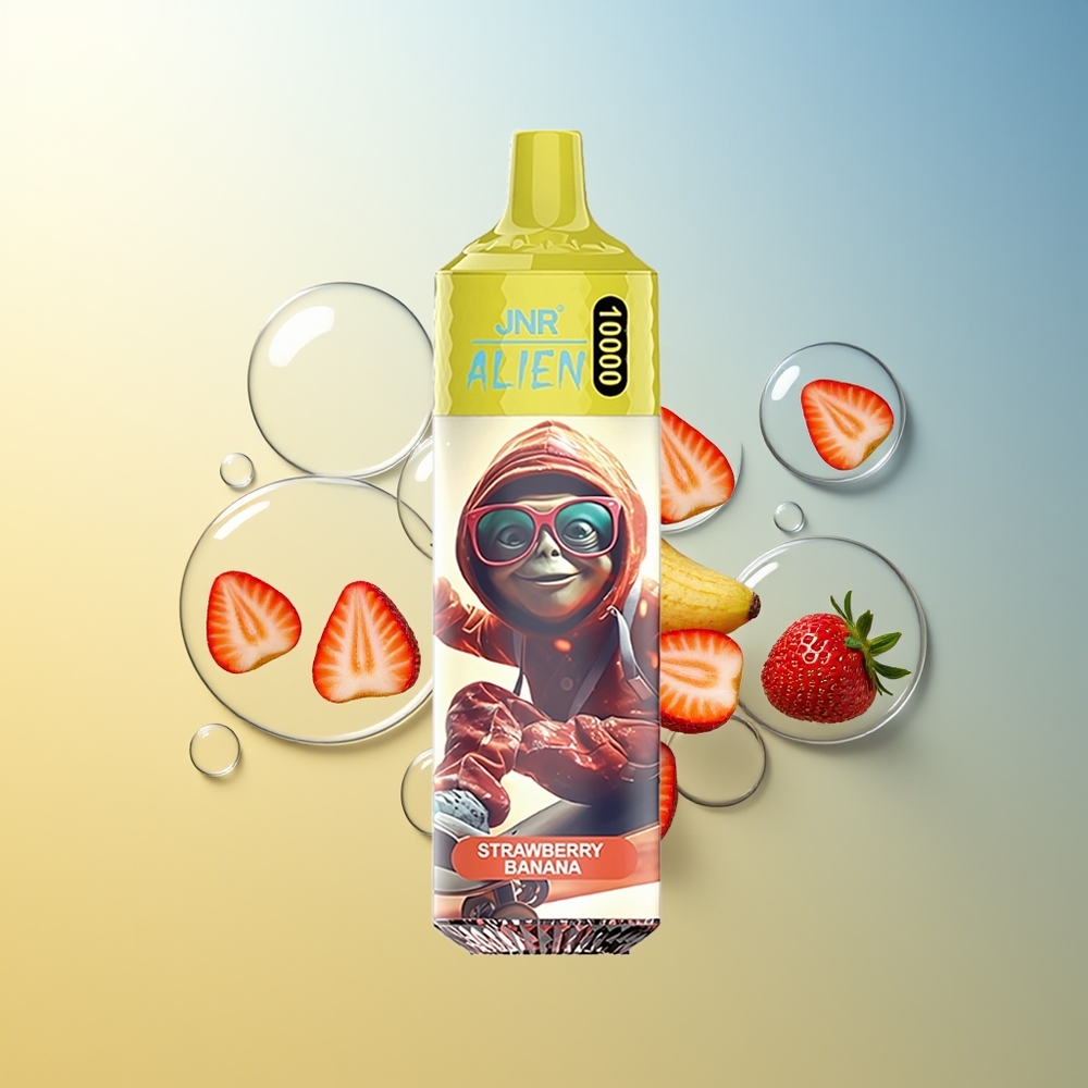 JNR Alien 10000 Puff Fragola Banana LED RGB