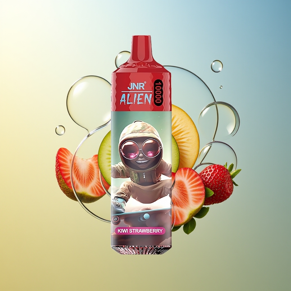 JNR Alien 10000 Puff Fragola Kiwi Ricarica Rapida LED RGB