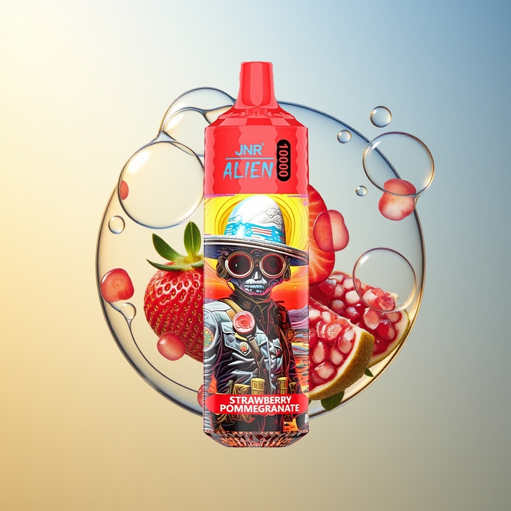 JNR Alien 10000 Puff Fragola Melograno Batteria 850mAh LED RGB