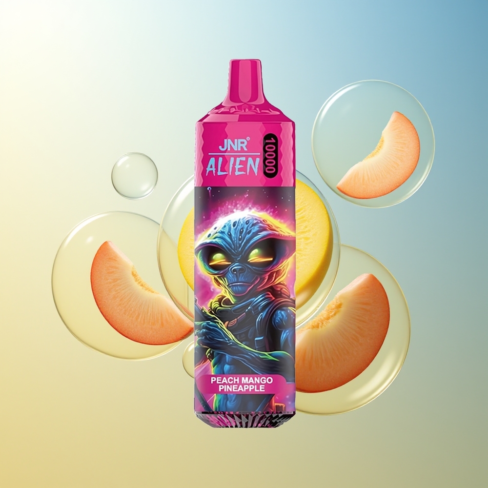 JNR Alien 10000 Puff Pesca Mango Ananas RGB Tipo-C Ricarica Rapida