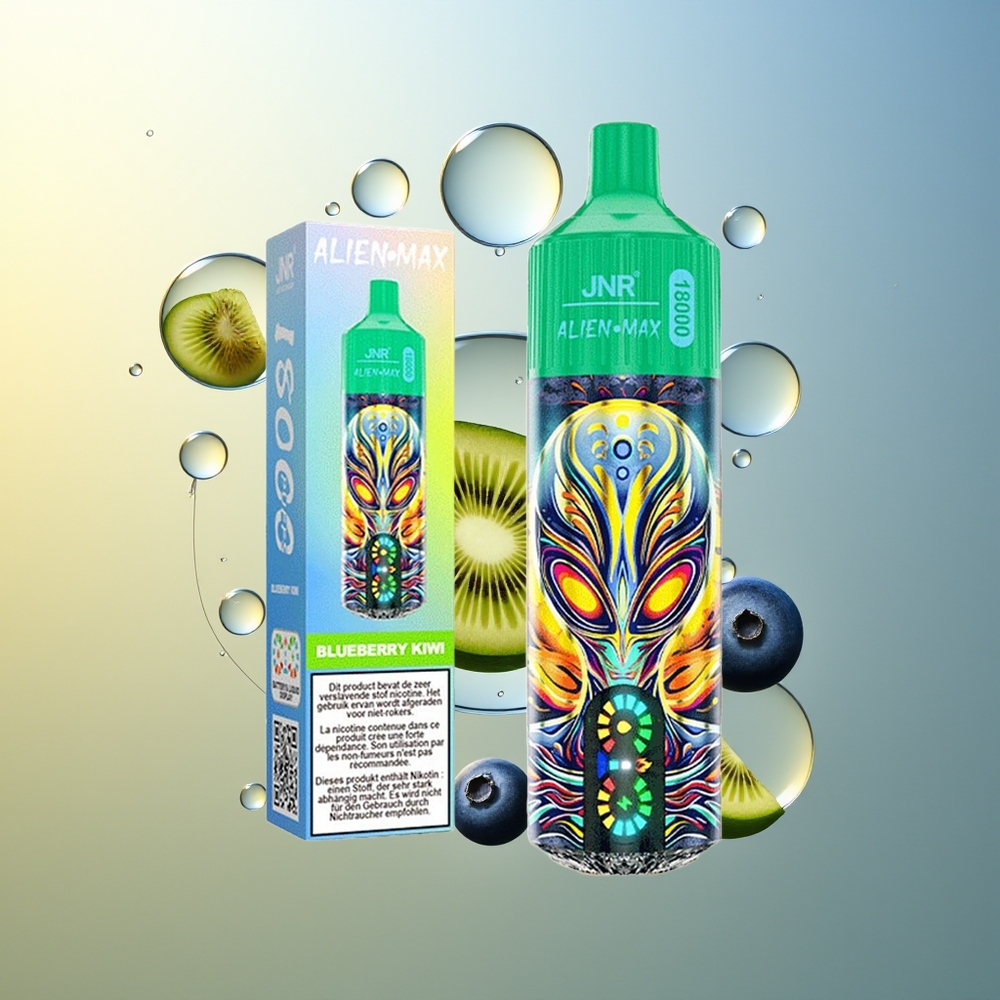 JNR Alien Max 18000 Puff Display Dual Blu Mirtillo Kiwi