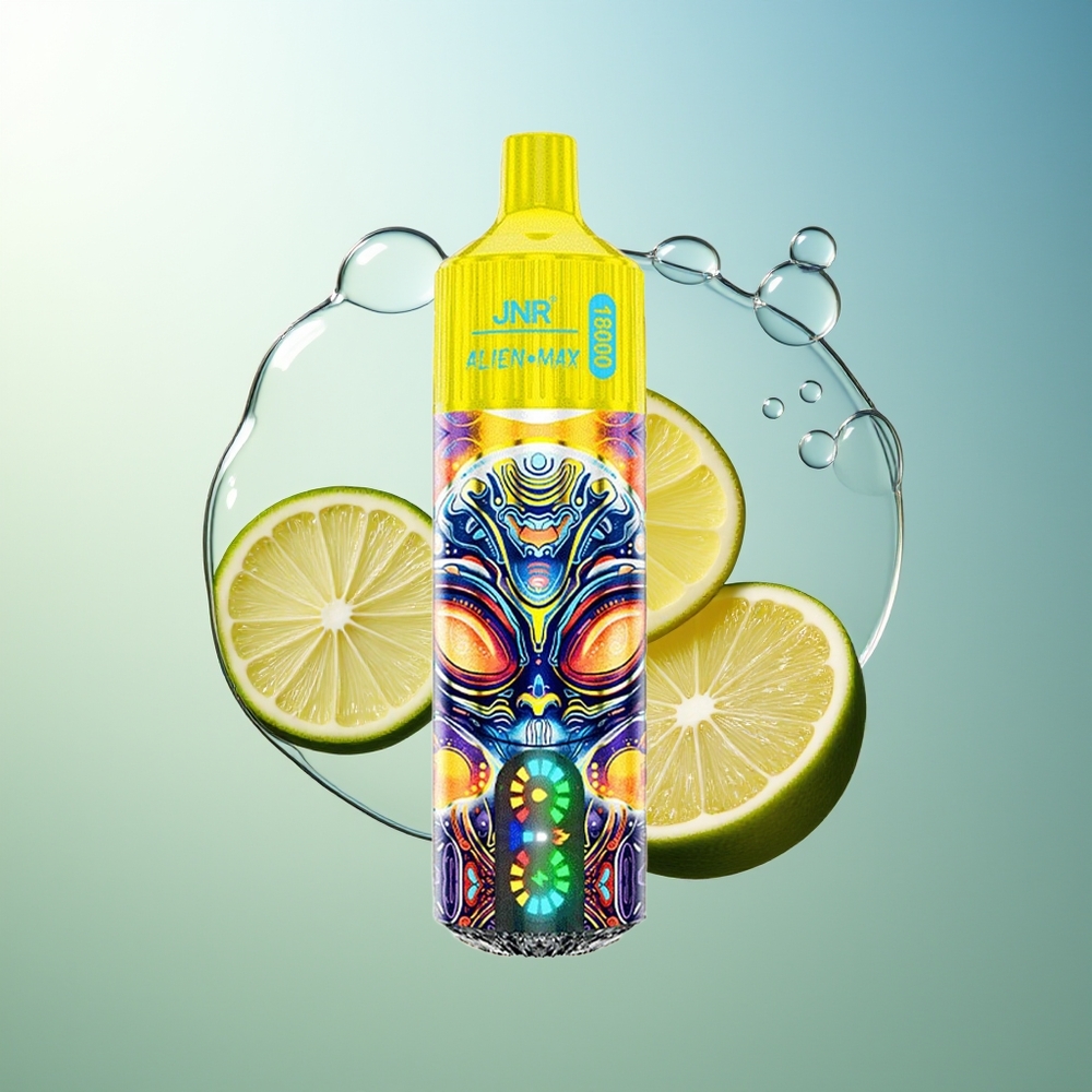 JNR Alien Max 18000 Puff Display Dual Mesh Limone & Lime