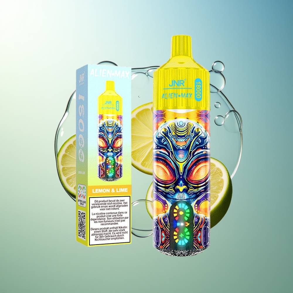 JNR Alien Max 18000 Puff Display Dual Mesh Limone & Lime