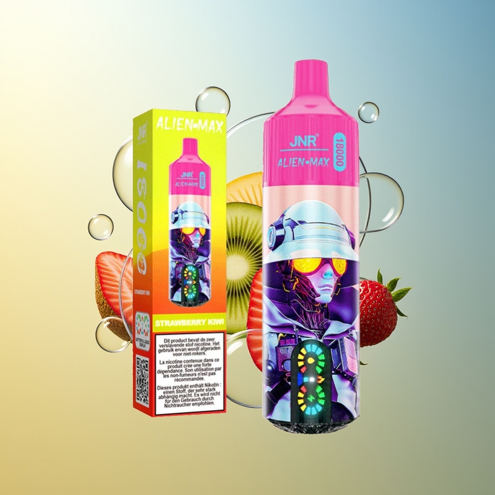 JNR Alien Max 18000 Puff Fragola Kiwi Dual Mesh e Tipo-C