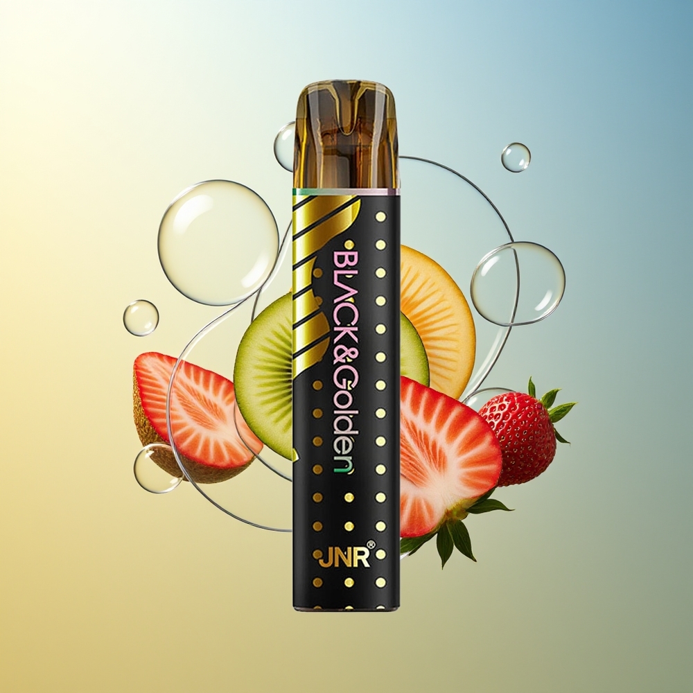 JNR Black&Golden 800 Puff Fragola Kiwi 2ml 2% Nicotina