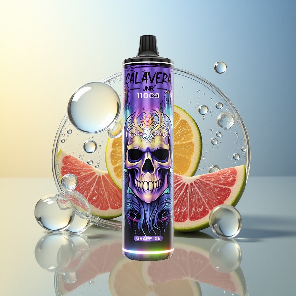 JNR Calavera 11000 Puff Uva Ghiaccio Dispositivo con Porta Type-C e Batteria 850mAh