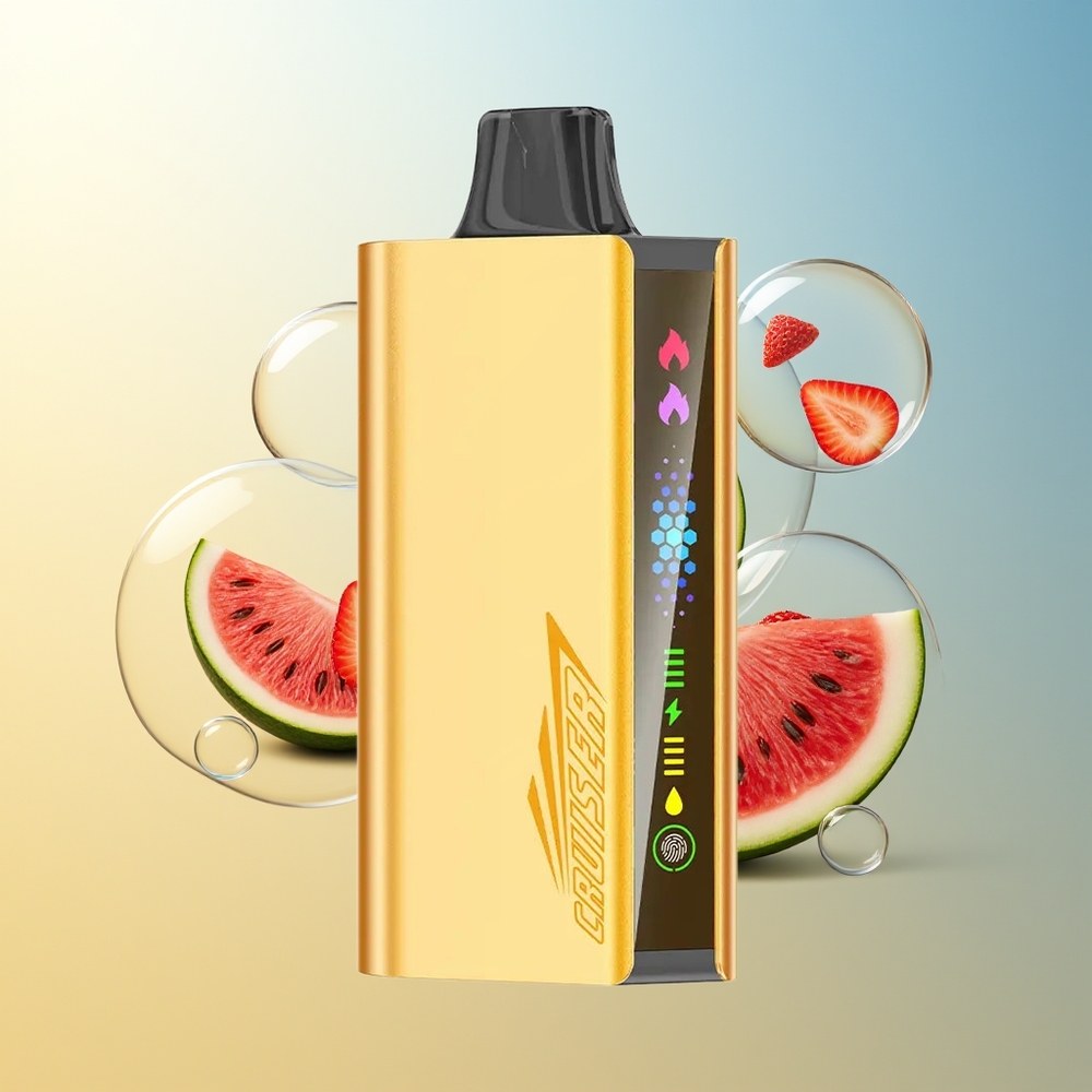 JNR Cruiser 12000 Puff Fragola Cocco Anguria Schermo Animazione No-Carica