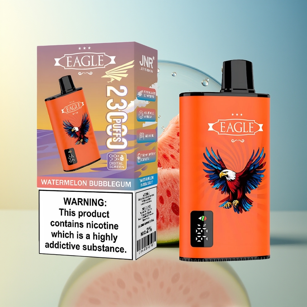 JNR EAGLE Smart 23000 Puff Anguria Bubblegum Schermo Digitale 25ml