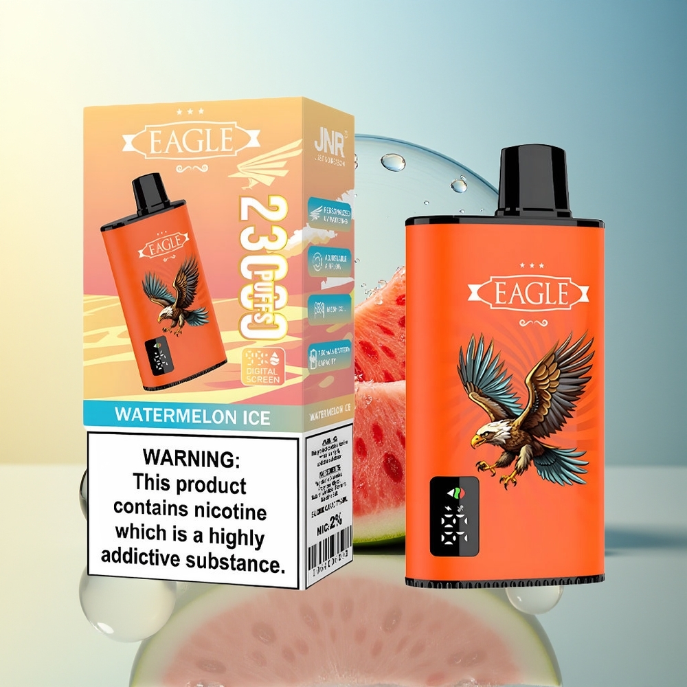 JNR EAGLE Smart 23000 Puff Disposable Vape Anguria Ghiacciata con 25ml e-Liquido e 1.0ohm Mesh Coil