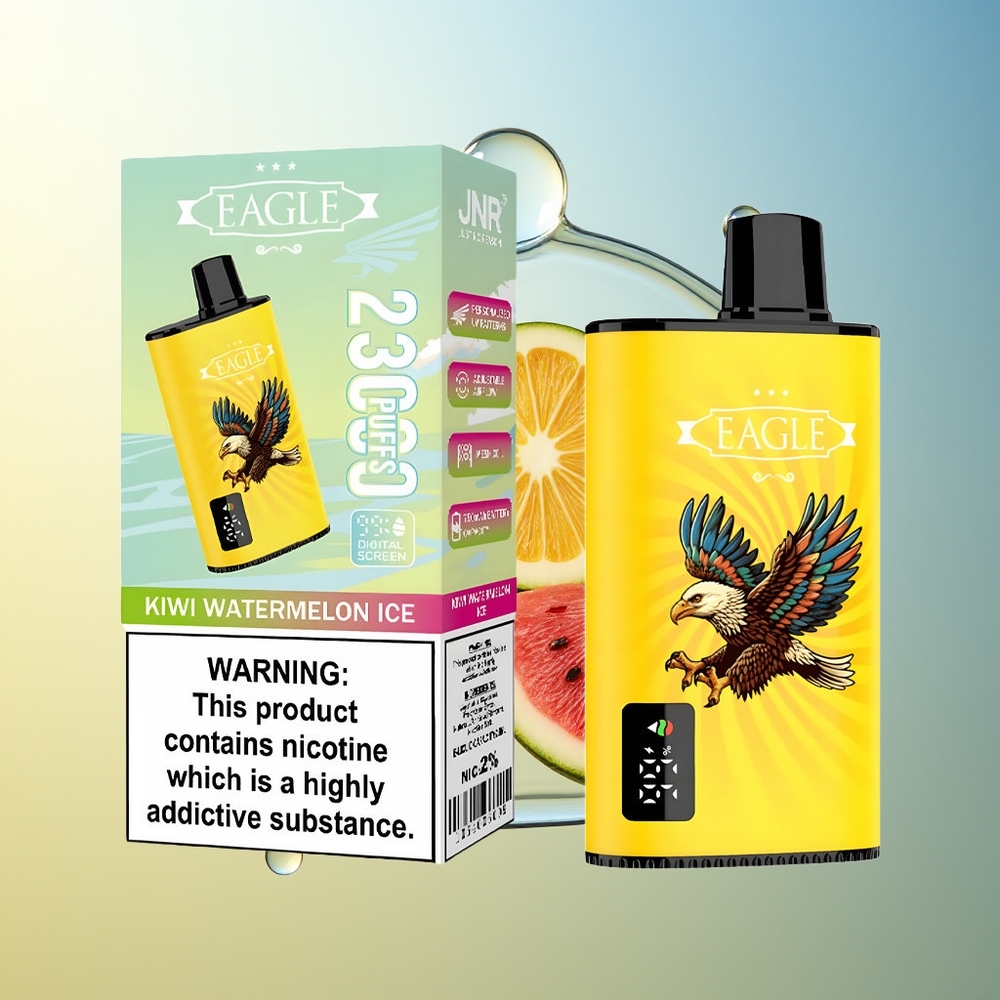 JNR EAGLE Smart 23000 Puff Dispositivo di Vapo Kiwi Anguria Ghiaccio Schermo Digitale Bobina Mesh 1.0ohm
