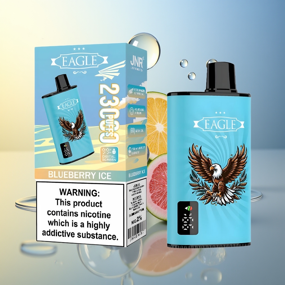 JNR EAGLE Smart 23000 Puff Mirtillo Ghiaccio Schermo Digitale 25ml