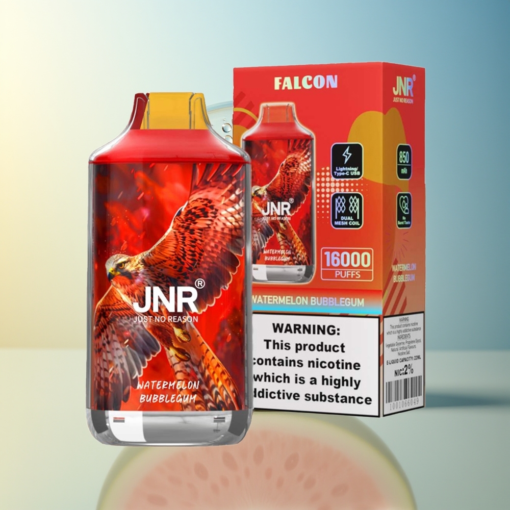 JNR Falcon 16000 Puff Anguria Bubblegum 850 mAh Dual Mesh Coil